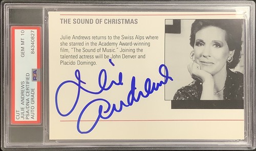 Julie andrews firmato cut page - andrews,